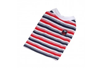 Tričko pruhované s erbem - červená/modrá (doprodej skladových zásob)